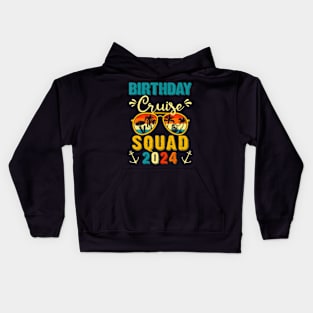 Birthday Cruise Squad 2024 Boat Birthday Party Cruise Bday Kids Hoodie